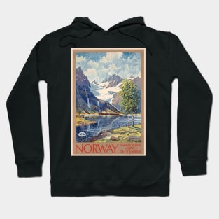 Norway Summer Season June-September Vintage Poster 1920 Hoodie